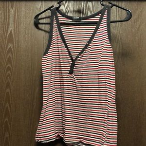 Azalea red white and blue tank top